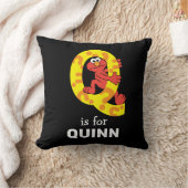 Coussin Elmo Alphabet | Q Point d'interrogation (Couverture)