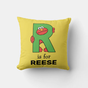 Coussin Elmo Alphabet   R Vert