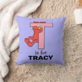 Coussin Elmo Alphabet | T Rose (Couverture)