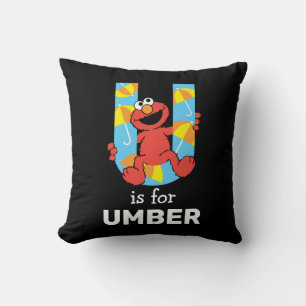 Coussin Elmo Alphabet   U Parapluie