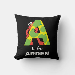 Coussin Elmo Alphabet   Une pomme