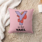 Coussin Elmo Alphabet | Y Violet (Couverture)