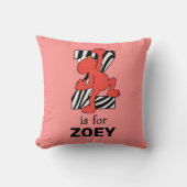 Coussin Elmo Alphabet | Z Zebra (Recto)