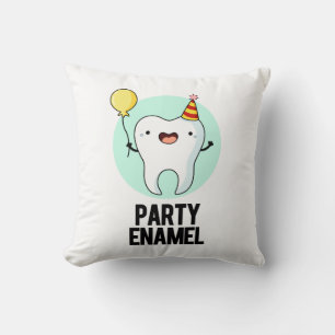 Coussin Émail de fête Funny Dot Pun