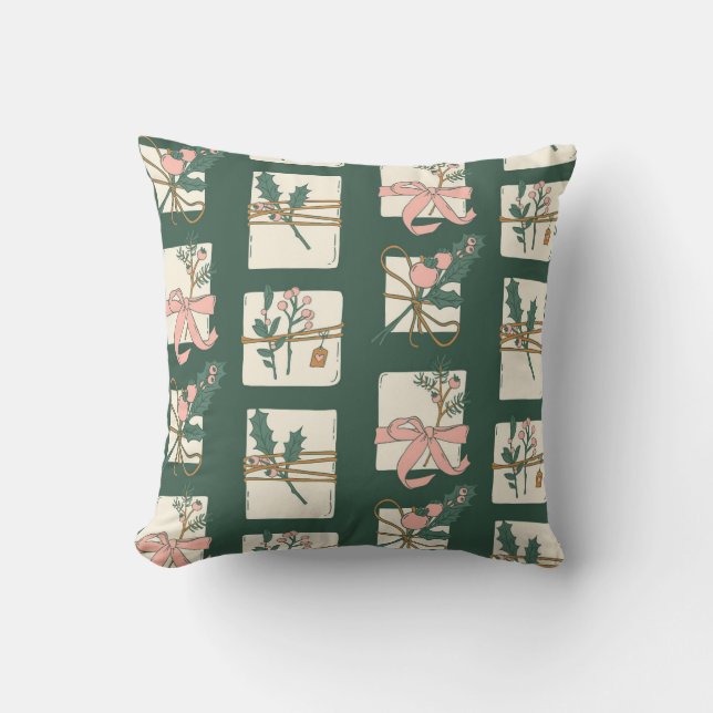 Coussin Emballages cadeaux festifs (Recto)
