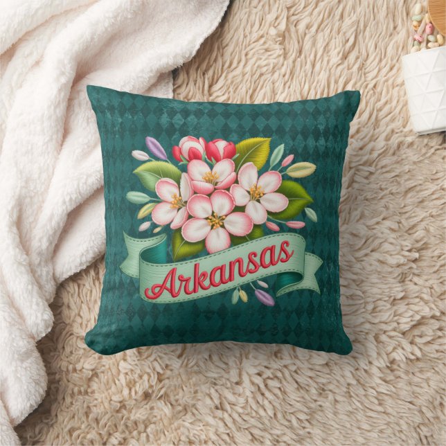 Coussin Emblème des fleurs de l'État de l'Arkansas (Couverture)