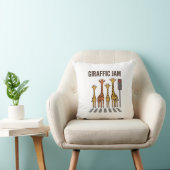 Coussin Embouteillage giraffic Drôle de girafe traversant (Chaise)