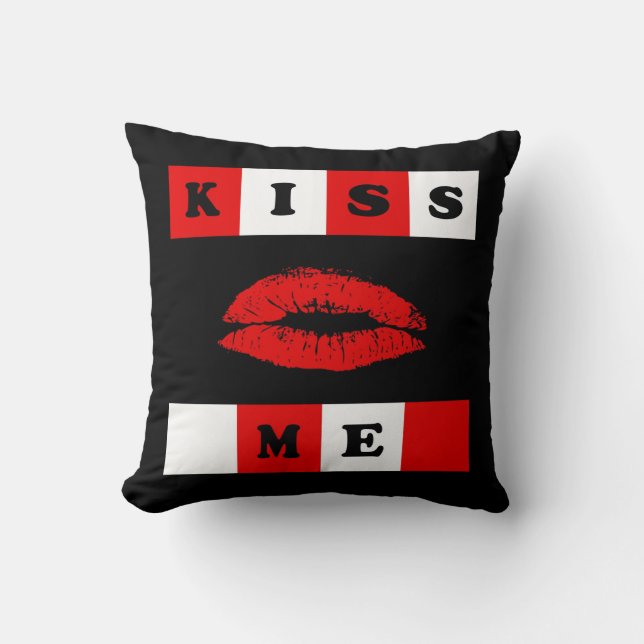 Coussin Embrasse-moi ! (Recto)