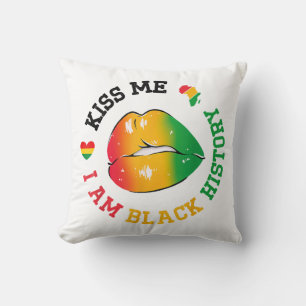 Coussin Embrasse-moi Je Suis Noir Histoire Mois Africain A