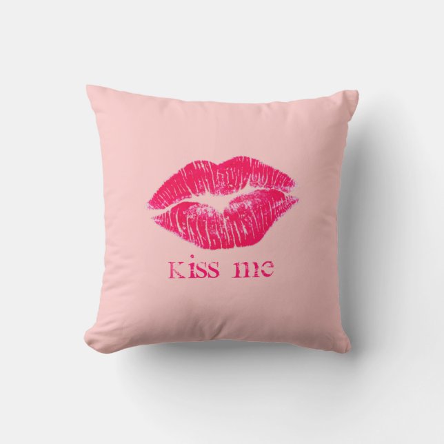 Coussin Embrassez-moi des lèvres (Recto)