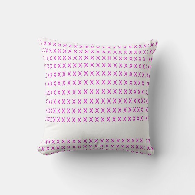 Coussin Embrayage de croix pourpre sur l'oreiller à lancer (Recto)