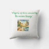 Coussin "Emerald Coast Serenity : Green Beach Design Couss (Verso)