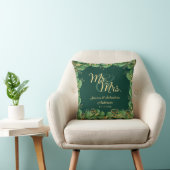 Coussin Emerald Green Eucalyptus Mariage M. et Mme. (Chaise)