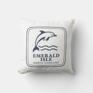Coussin Emerald Isle Caroline du Nord Dauphin Plage Côtièr