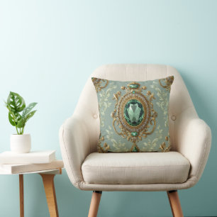 Coussin Emerald Pendentif & Gold