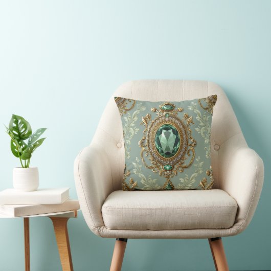 Coussin Emerald Pendentif & Gold (Chaise)