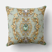 Coussin Emerald sur Gold Leaf (Verso)