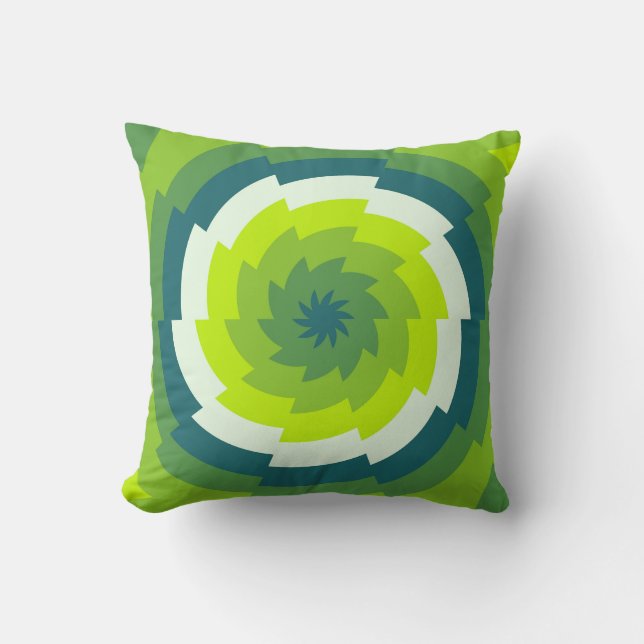 Coussin Emerald Whirl (Recto)