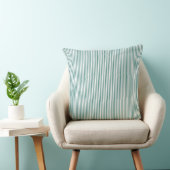 Coussin Émeraude Green Ticking Stripe (Chaise)