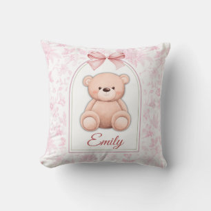 Coussin Emily Conception personnalisée d'ours en peluche