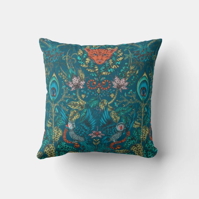Coussin Emma J Shipley Amazon Fabric par Clarke & Clarke (Verso)