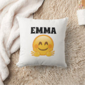 Coussin Emma- Personalized Emoji Throw Pillow (Couverture)