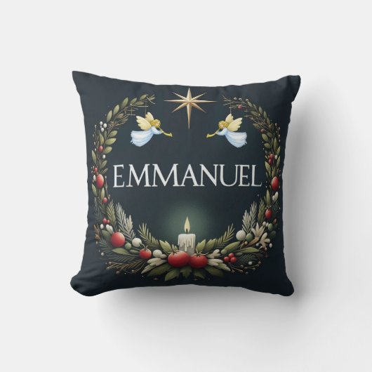 Coussin Emmanuel Christmas angels (Recto)