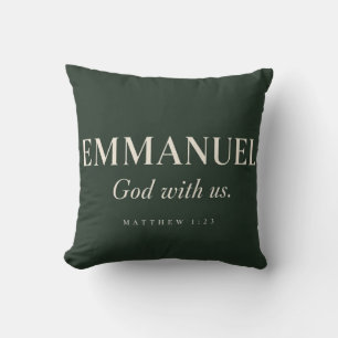 Coussin EMMANUEL Matthieu 1:23 Noël