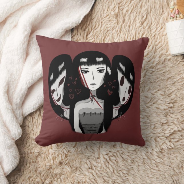 Coussin Emo Girls Red (Couverture)
