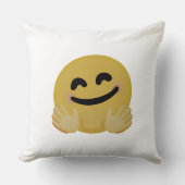 Coussin "Emoji Câlin" (Recto)