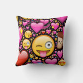 Coussin émoji d'amour (Verso)