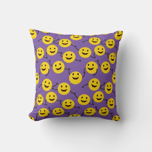 Coussin Émoticônes amicales (Recto)