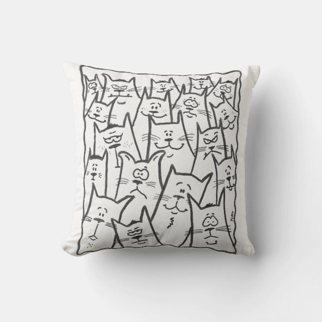 Coussin Émotions félines (Recto)