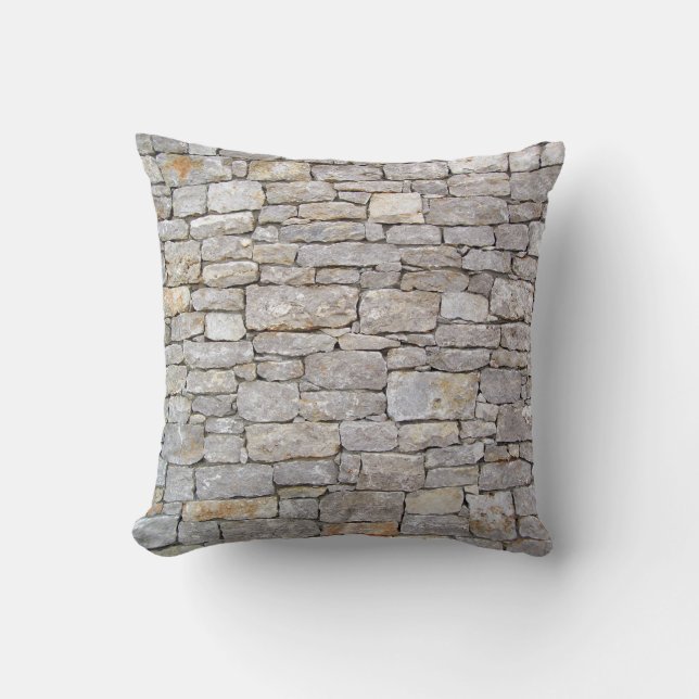 Coussin empilé de mur de roche (Recto)