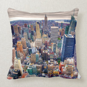 Coussin Empire State Building et Midtown Manhattan