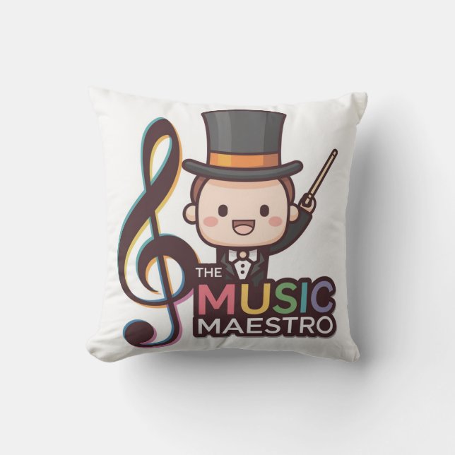 Coussin Emploi de Maestro de Musique (Recto)