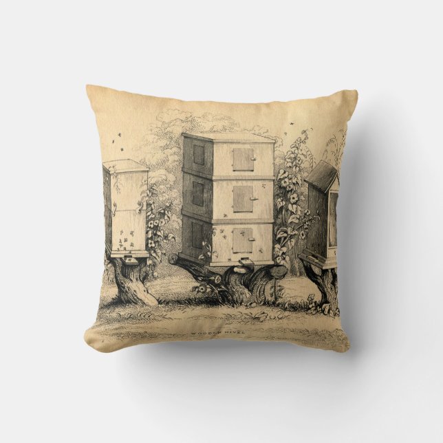 Coussin Empreinte Antique Chic Beehold Beehive (Recto)