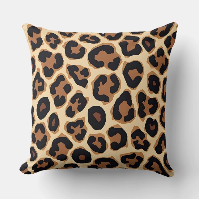 Coussin Empreinte de léopard Chic Animal Motif Design pour (Recto)
