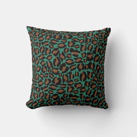 Coussin Empreinte de léopard Motif classique Jungle (Recto)
