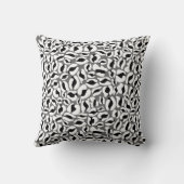 Coussin Empreinte de léopard Motif classique Jungle noir b (Verso)