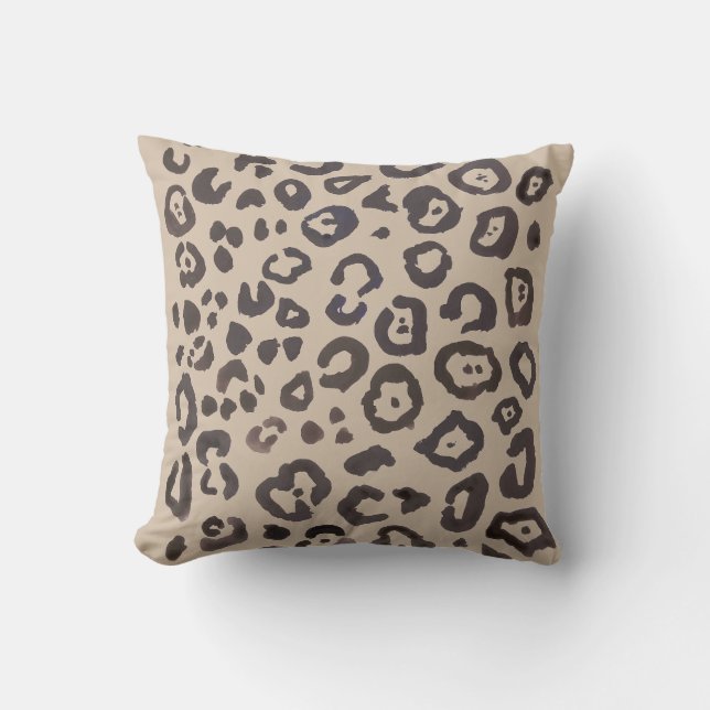 Coussin Empreinte de léopard Poster de animal Motif à orei (Recto)