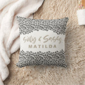 Coussin Empreinte de léopard soixante et sassy 60e anniver (Couverture)