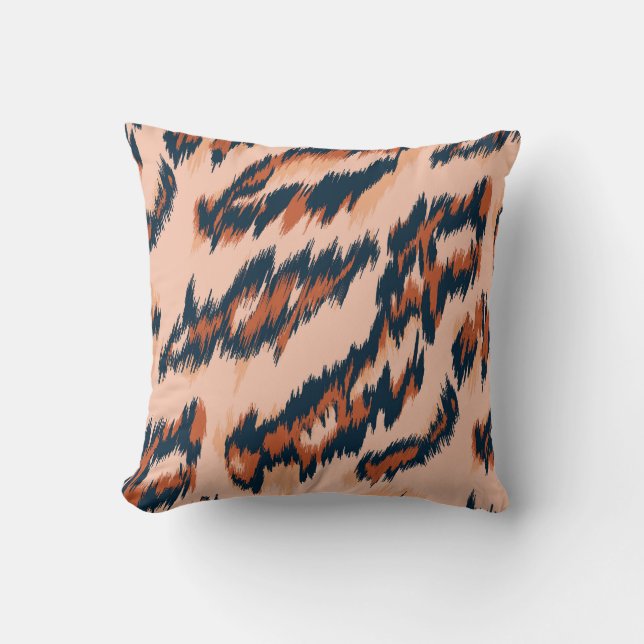 Coussin Empreinte de léopard : Textile Design sans joint. (Recto)