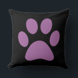 Coussin Empreinte de patte<br><div class="desc">Amusant design Empreinte de patte pour amoureux des animaux!</div>