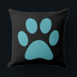 Coussin Empreinte de patte<br><div class="desc">Amusant design Empreinte de patte pour amoureux des animaux!</div>