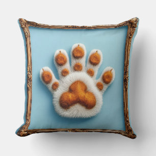 Coussin Empreinte de patte d'animal