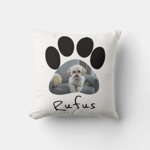 Coussin Empreinte de patte Modèle photo personnalisé anima