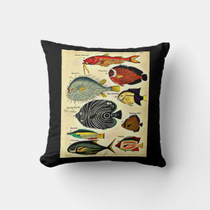 Coussin empreinte de poisson