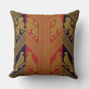 Coussin Empreinte héraldique du 13ème siècle lions endémiq