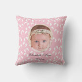 Coussin Empreintes Bébé, Photo, Personnalisé, (Verso)